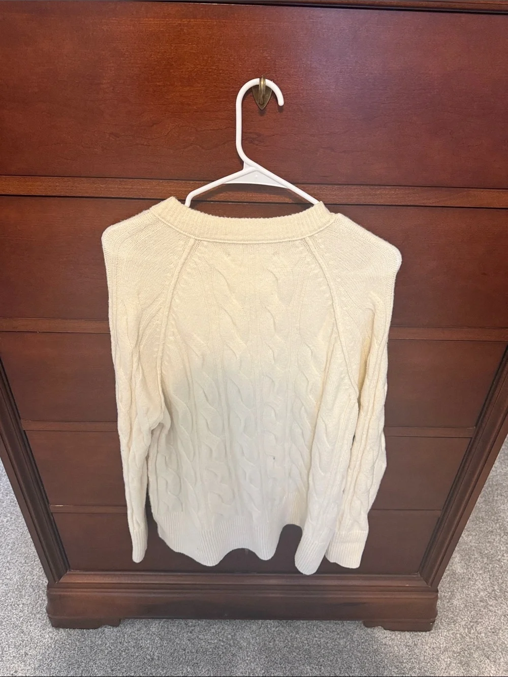 Aerie Cream Cable Knit Women's Sweater XS